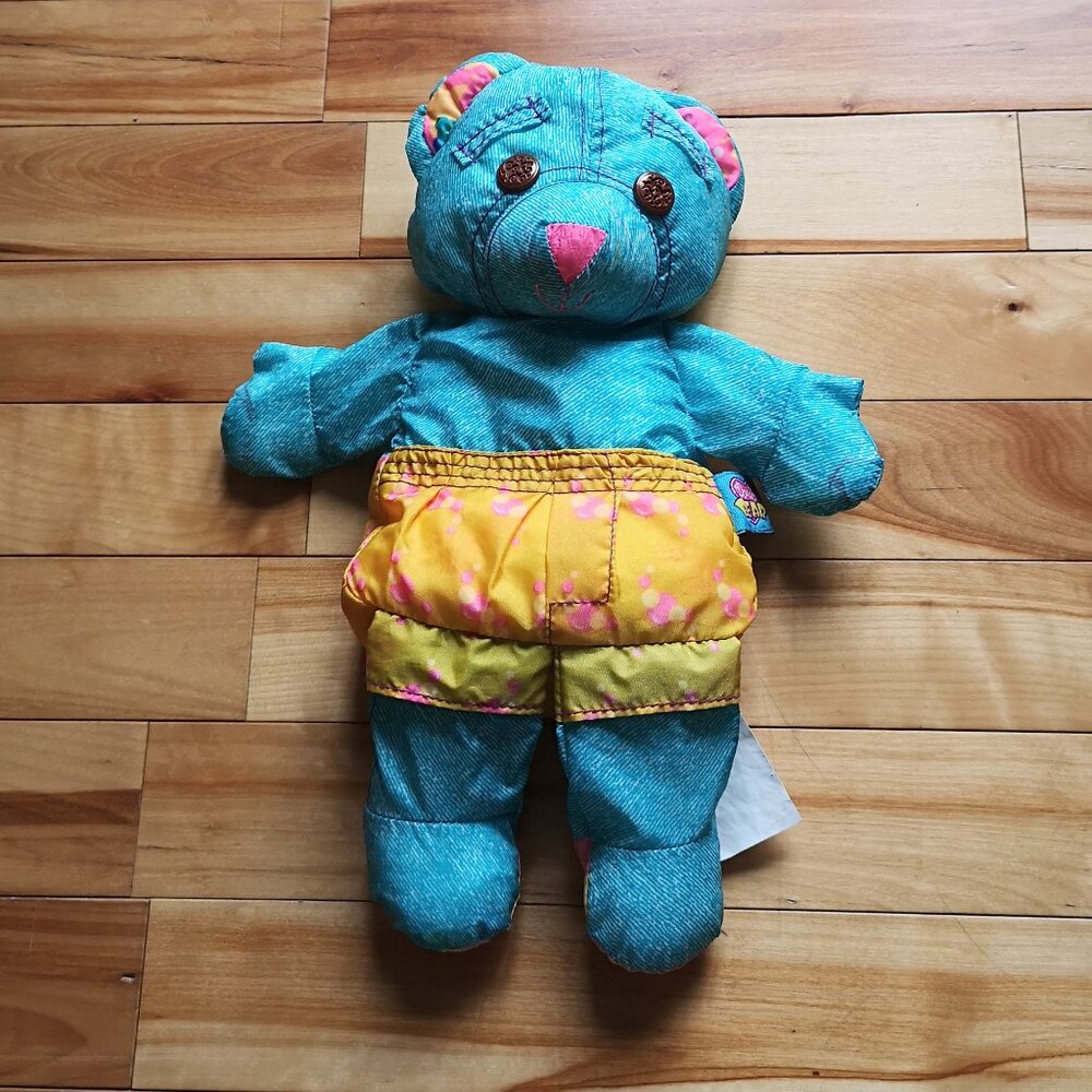 VINTAGE 1996  Tyco Splash Time Doodle Bear Stuffed Animal